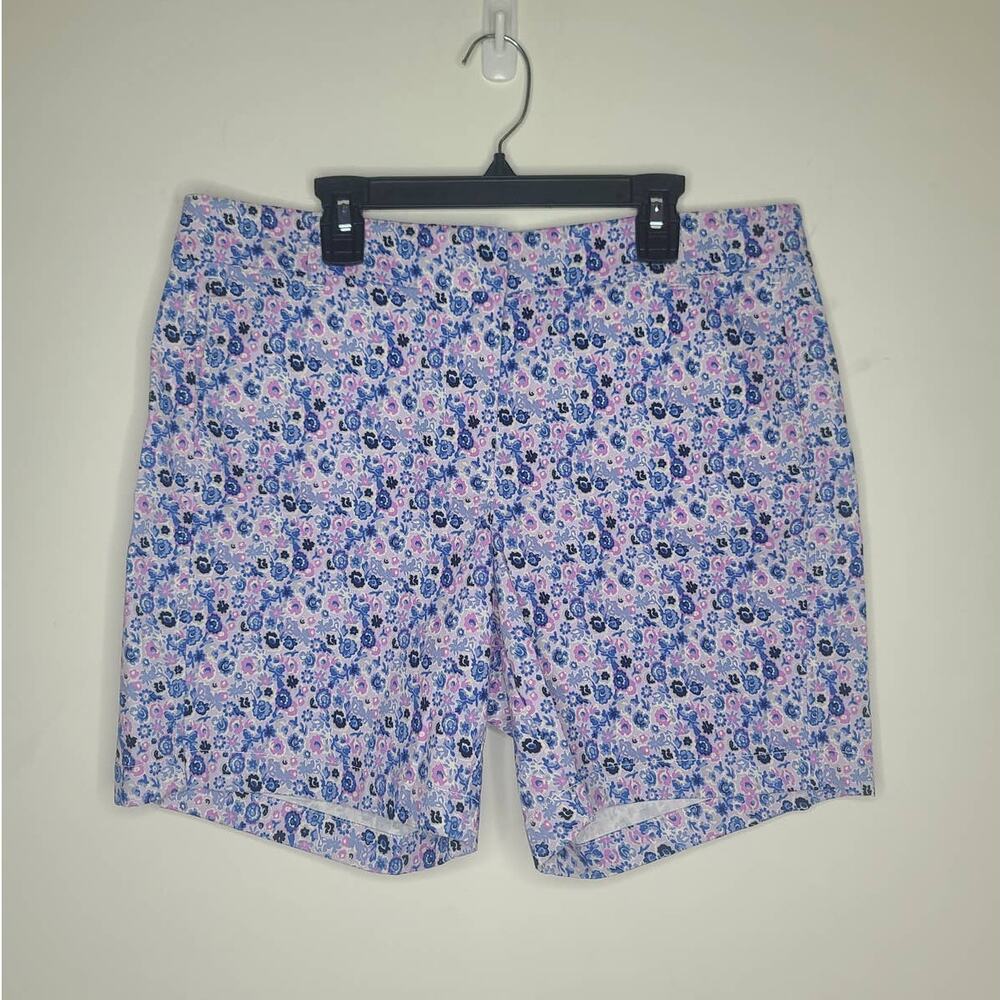 J Crew blue pink floral shorts - 10
